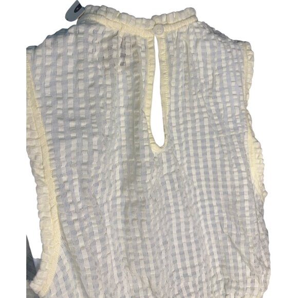 Anthropologie Maeve Smocked Halter Top Ivory, size M NEW - Picture 9 of 9
